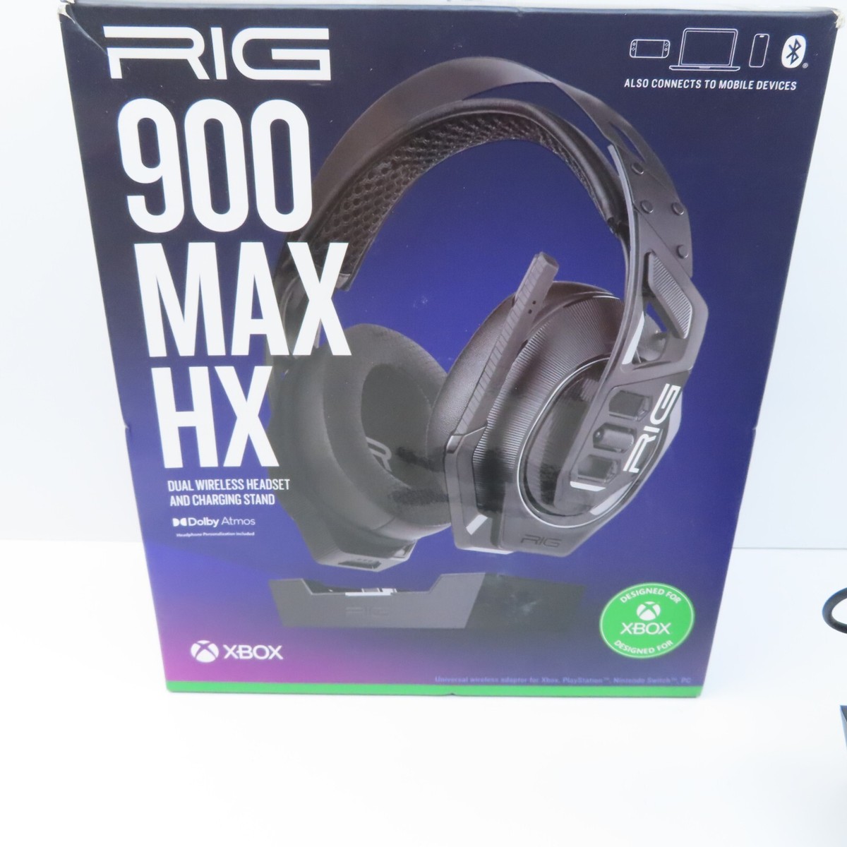 RIG 900 Max HX Dual Wireless Gaming Headset with Charging Stand For Xbox  PS5 PS4