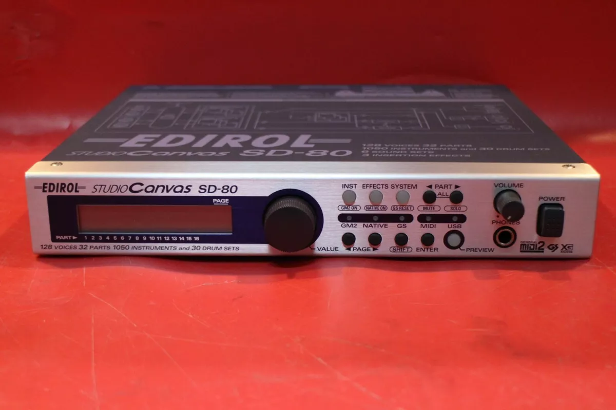 Used Roland Edirol SD-80 Studio Canvas MIDI Sound Module U1419 220420