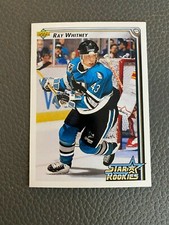 1992-93 Upper Deck Sharks Hockey Card #407 Ray Whitney SR Rookie