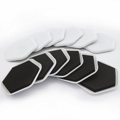 12 Упаковок больших ползунков для перемещения мебели Подушечки для ковровых покрытий Войлочные планеры для перемещения ножек