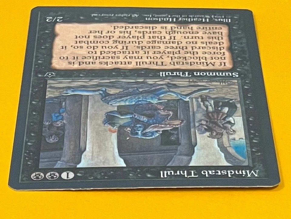 MTG MINDSTAB THRULL (Hudson) Fallen Empires (Wyvern Back) (OldManMTG 007-562) - Image 4 of 4