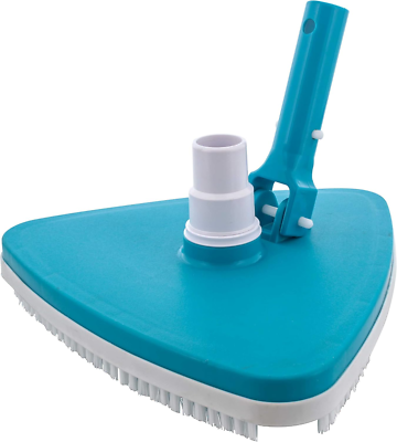 #ad Weighted Triangular Pool Vacuum Head with Swivel Connection Pole Handle Pro...