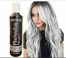 1 PRO MAGICOLOR Platinador Black Shampoo 10.6OZ Platinum Silver Blonde Grey 300G