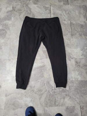 Jordan Craig Men Uptown Modern Basic Fleece Jogger Sweatpants (Black) Size 3XL
