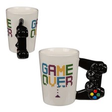 Retro Spielkonsole Controller 3D Becher " Game Over " Gamer Nerd Tasse NEU/OVP