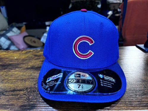 New Era Chicago Cubs On-Field MLB 59Fifty Cool Base On-Field Hat Cap sz 7 1/2