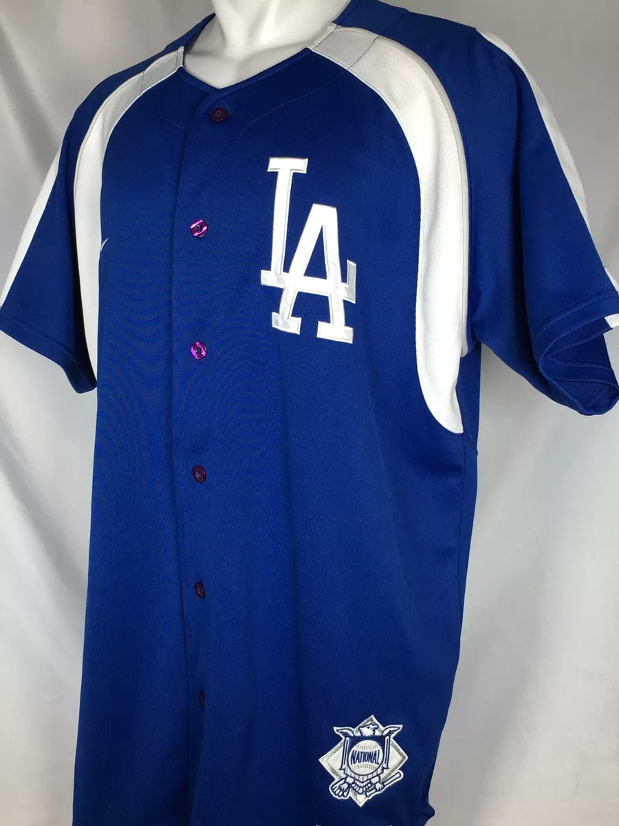 VTG RARE Los Angeles Dodgers NIKE 00's Blue MLB All Star Game Jersey Men's  LARGE