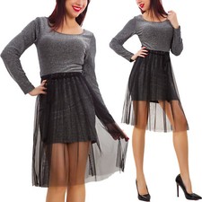 Women's Mini Dress With Sheer Inserts, Fitted, Elegant, Lurex, Party VB-3825