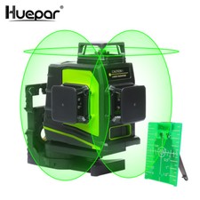 Huepar 3D Green Cross Line Lazer Level Tool f...