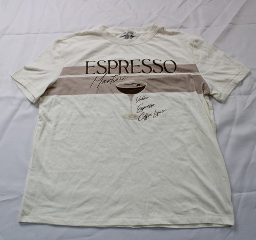 Wildfox Women's Ryan Espresso Martini Short Sleeve Crewneck Tee EH6 White Small