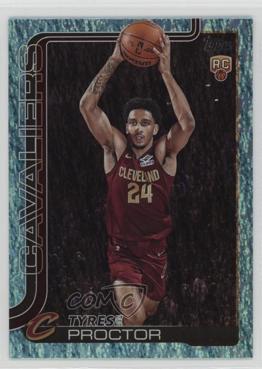 2025-26 Topps Aqua Holo Foil Tyrese Proctor #250 4d5