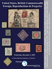 Harmers International December 3 2025  Auction Catalog - Physical Copy