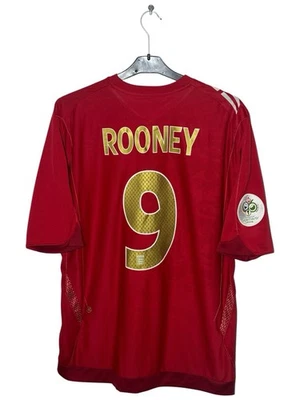 UMBRO ENGLAND 2006 WORLD CUP AWAY WAYNE ROONEY 9 JERSEY CAMISETA TRIKOT MAGLIA - Photo 1/4