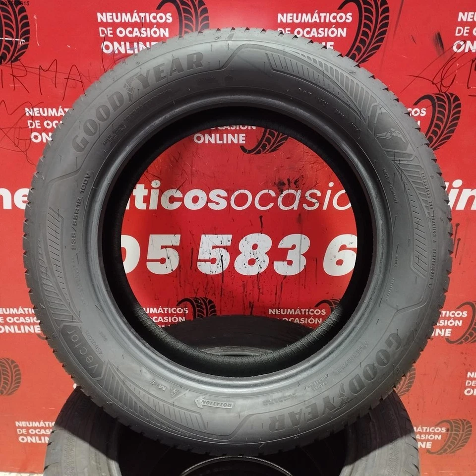 2x 235 55 R18 100V GOODYEAR VECTOR 4 SEASONS M+S* 7.1/6.8MM REF. 14091 - Imagen 3 de 4