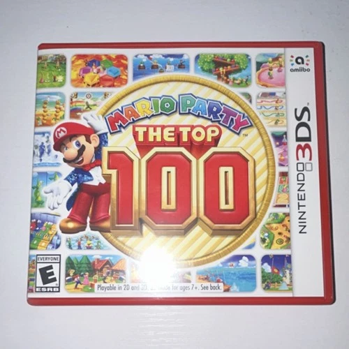 Nintendo Mario Party: The Top 100 Nintendo 3DS E Party 2D 3D Manual