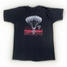 Vtg 1989 Skydiving T Shirt Mens XL Single Stitch USA Made Skydive Vaporwave 80s