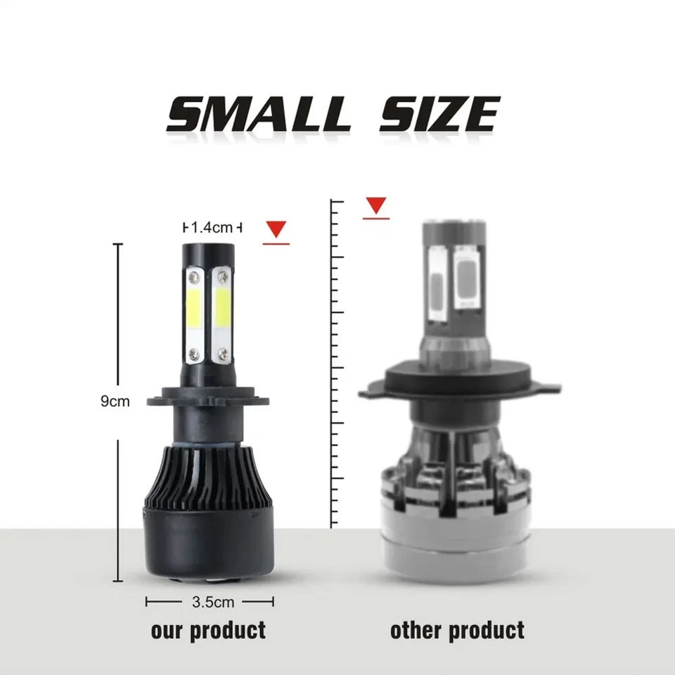 DOT Approved Pair 5x7 7x6 LED Headlights With H4 For Ford F650 F750 L9000 F 250 - Image 4 of 4