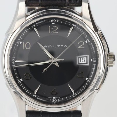 Hamilton H324110 Jazzmaster Date Wristwatch Timepiece Mens Watch Authentic