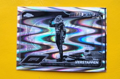 *Print Error * 2024 F1 Topps Chrome Max Verstappen #183 Black & White RayWave