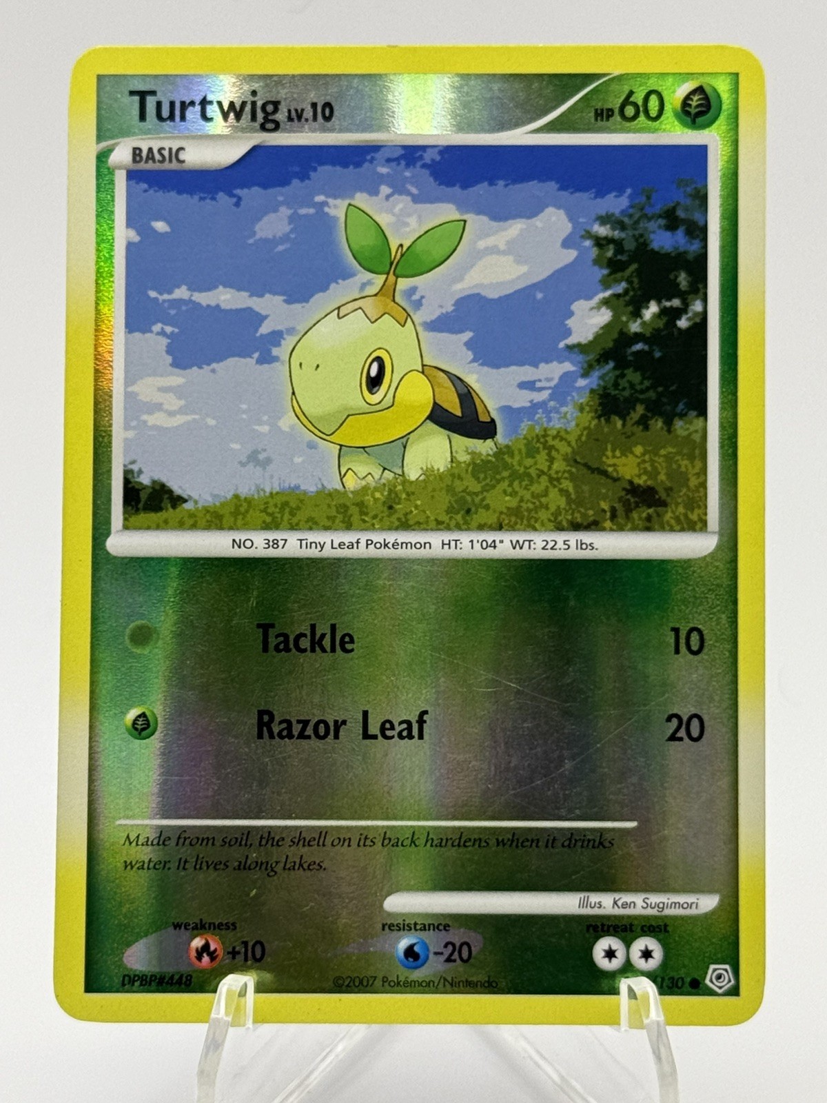Turtwig - 103/130 Diamond and Pearl - Common - Reverse Holo 2007 - LP 