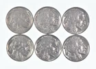 1930-1937 XF/AU Better Condition: Great Detail in Buffalo Horn 6 Coin Lot *764