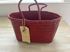 BRAND NEW DRAGON DIFFUSION TRIPLE JUMP SMALL POPPY RED BAG &INNER DRAWSTRING BAG