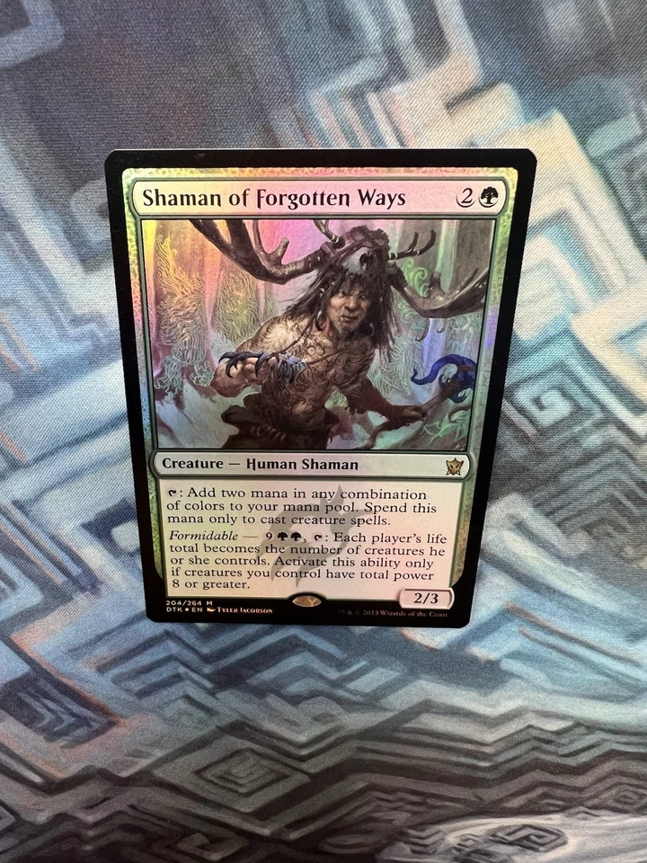 MTG Foil Shaman of Forgotten Ways NM-/EX+ Dragons of Tarkir - Image 4 of 4