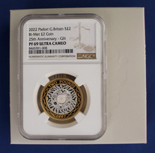 2022 Silver Piedfort Proof £2 Coin 