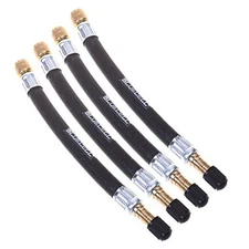  4 Pcs 160mm Flexible Extension Tire Valve Adaptor for Truck Bus 