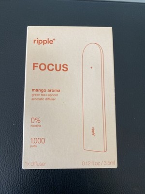 Ripple Focus Mango Aroma Green Tea Apricot Diffuser No Caffeine Box Damage NIB!