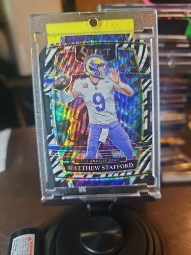 2021 Panini Select - Concourse Matthew Stafford #20 Zebra Prizm Die-Cut