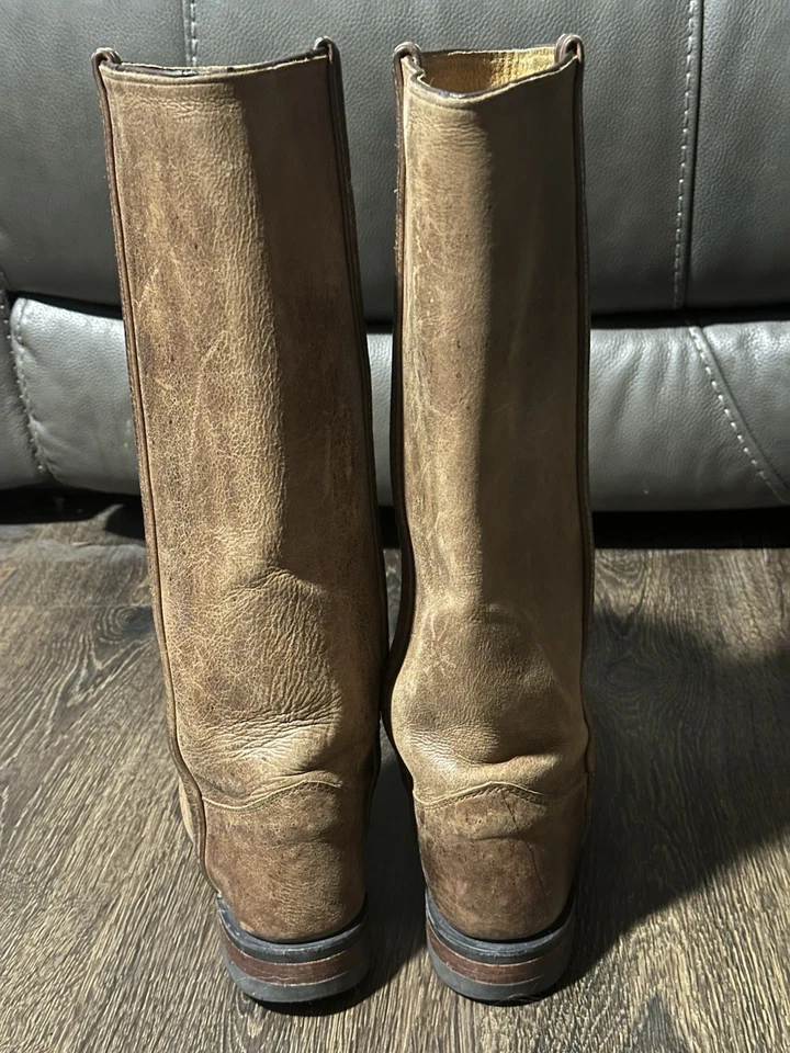 Justin Boots L3853 Brown Leather Tall Riding Boots USA Womens Size 7 Equestrian - Image 3 of 4