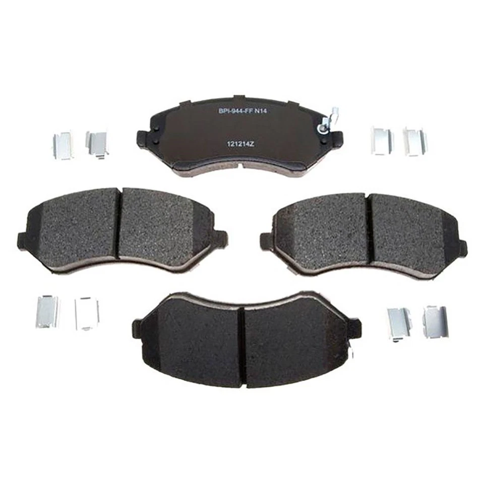 Rotores de freno delanteros traseros y pastillas de freno metálicas para Dodge Grand Caravan 2001-2005 Foto 2 de 4