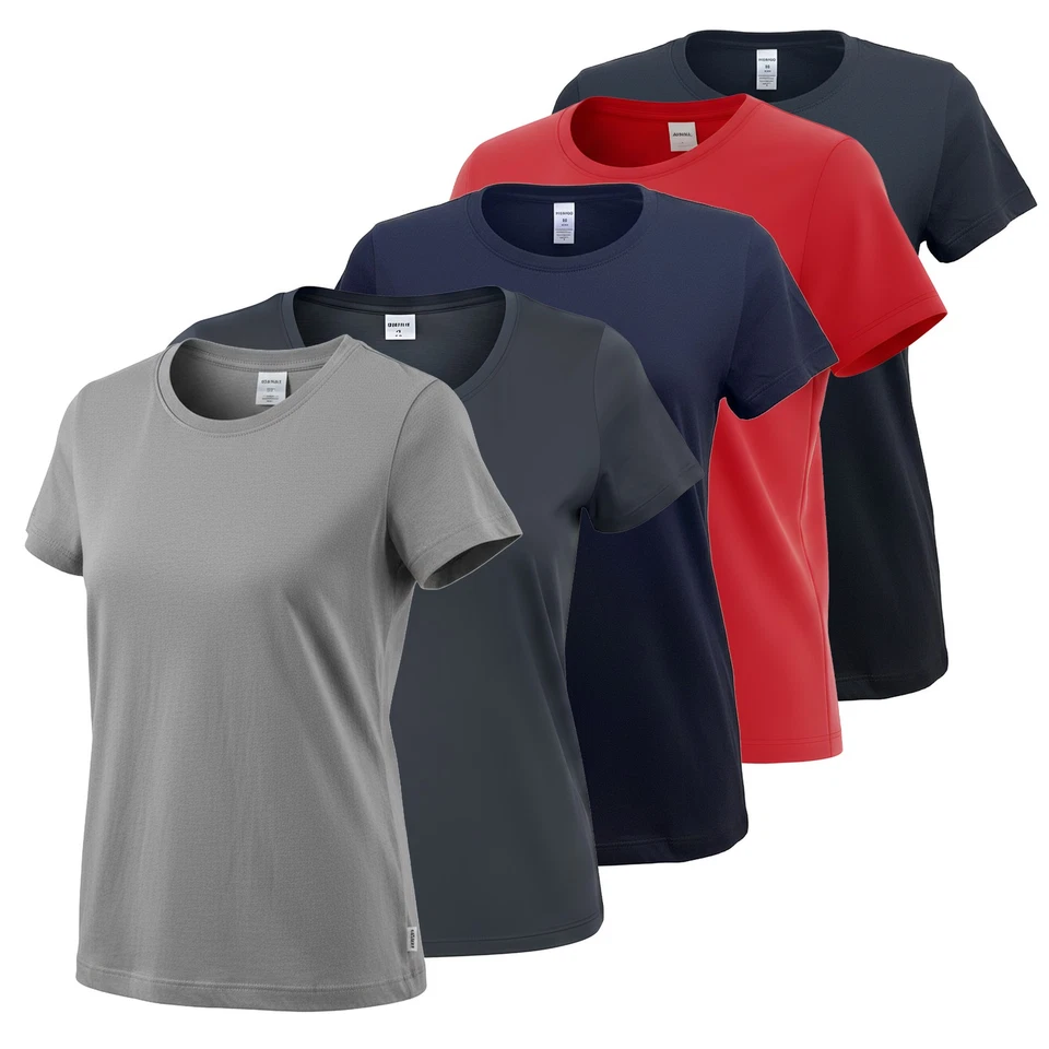 HERMKO Damen T-Shirt Bio-Baumwolle Rundhals Basic Shirt Sport kurzarm 7011800 - Bild 1 von 1