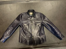 The Shop × Y’2 Leather IP-13 Indigo Horsehide Western Shirt – Made in Japan