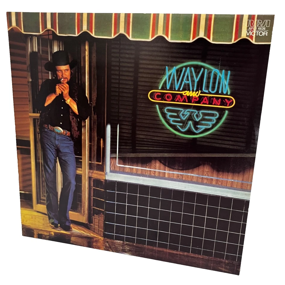 Waylon Jennings Vinyl Record Waylon And Company LP 1983 - Image 3 of 4