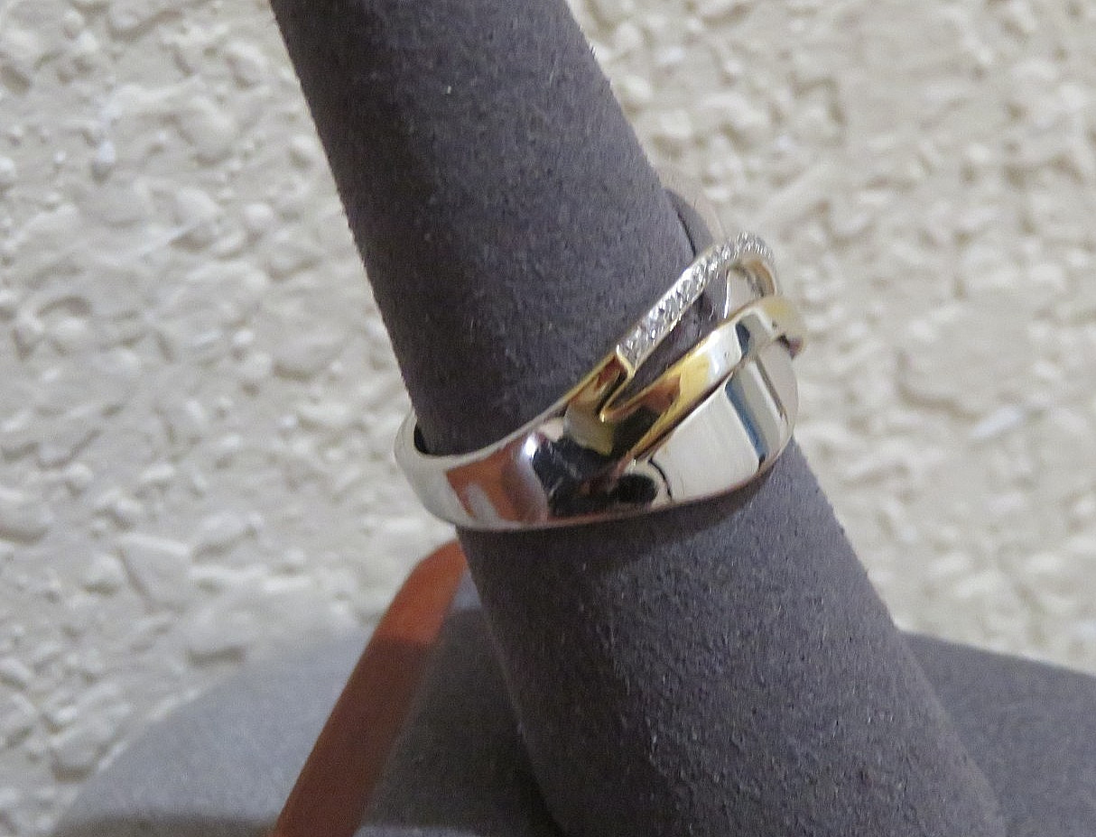 EFFY Diamond Crossover Statement Ring - with Diam… - image 2