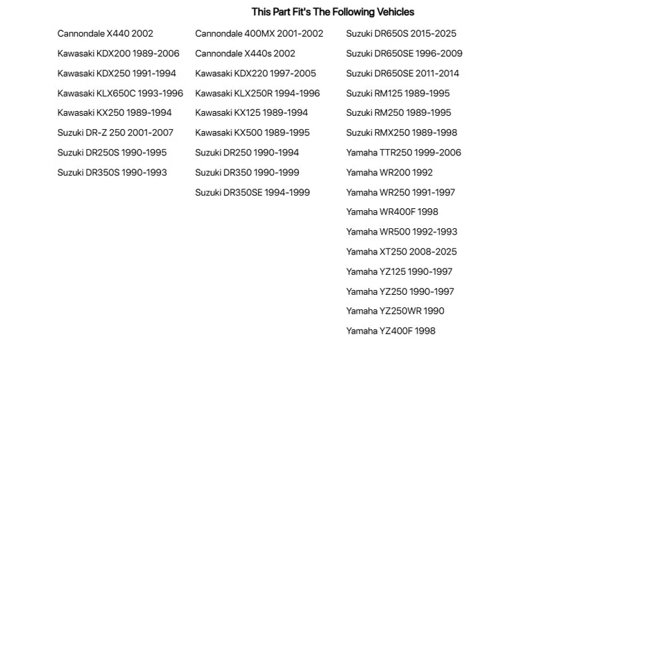 Pastilla de freno Tusk - trasera de metal sinterizado para Kawasaki KDX220 1997-2005 Foto 2 de 4
