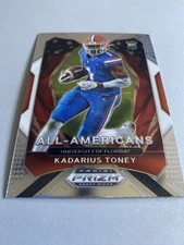 2021 Panini Prizm Draft Picks - All-American Kadarius Toney #195 Silver Prizm RC