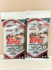 2026 Topps Flagship Football (2) Sealed Fat Pack Lot—36 Cards w/Retail Parallels