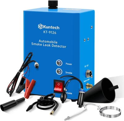 KUNTECH Automotive EVAP Smoke Machine Leak Detector Car Pipe System Vacuum Leak Tester
