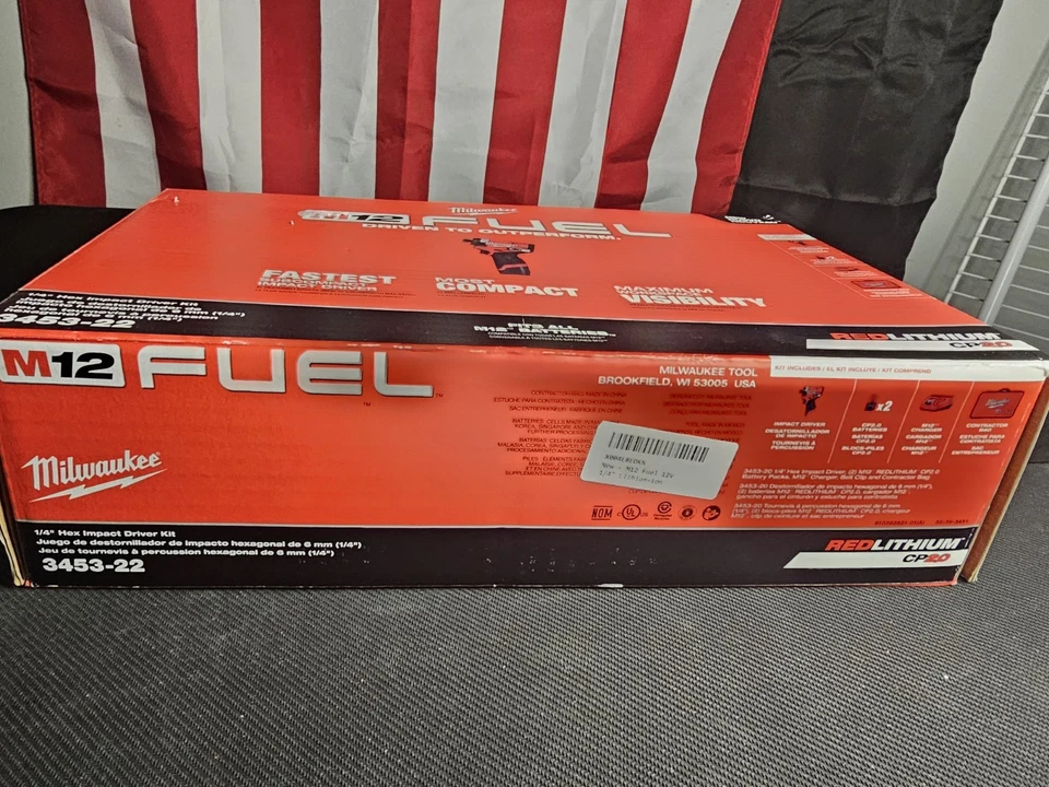 Milwaukee Electric - M12 Fuel 1/4 HEX Impact Driver Brand New In Box - Image 2 of 4