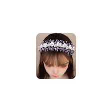 Large Rhinestone Flower Headband Elegant Crystal Wedding Headpiece Sparkling ...