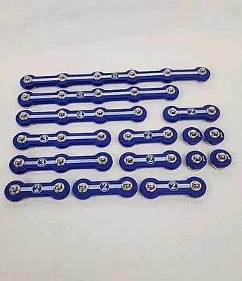 Lot of 15 Blue Snap Connectors Elenco Snap Circuit 6 5 4 3 2 1
