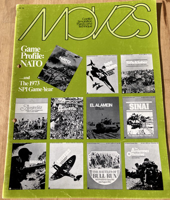 SPI wargaming magazine MOVES #13- Feb/Mar 1974