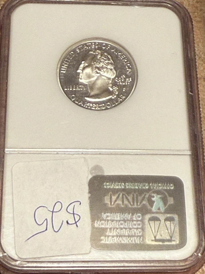 WN156 - 2000-S SILVER Proof MASSACHUSETTS State Quarter NGC PF-69 ULTRA CAMEO - Image 2 of 2