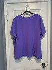 Jaanuu Scrubs Women’s Rhena 1 Pocket Scrub Top size 3X Violet Purple EUC — photo 2