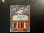 2025-26 Bowman U Best Shon Abaev Orange Refractor Dual Patch Auto /25 Cincinnati