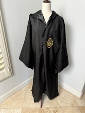 Harry Potter Hogwarts Robe Large Black Hooded By Rubies Costumes Hallow