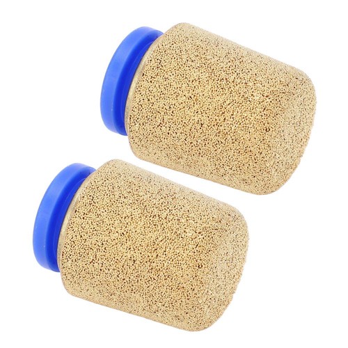2x Pneumatic Exhaust Muffler Pipe Connection Noise Filter Brass Silencer For Cyl - Picture 7 of 19